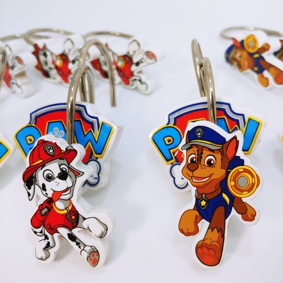 Nickelodeon Dog PAW PATROL Shower Curtain Hooks - Picture 4 of 8